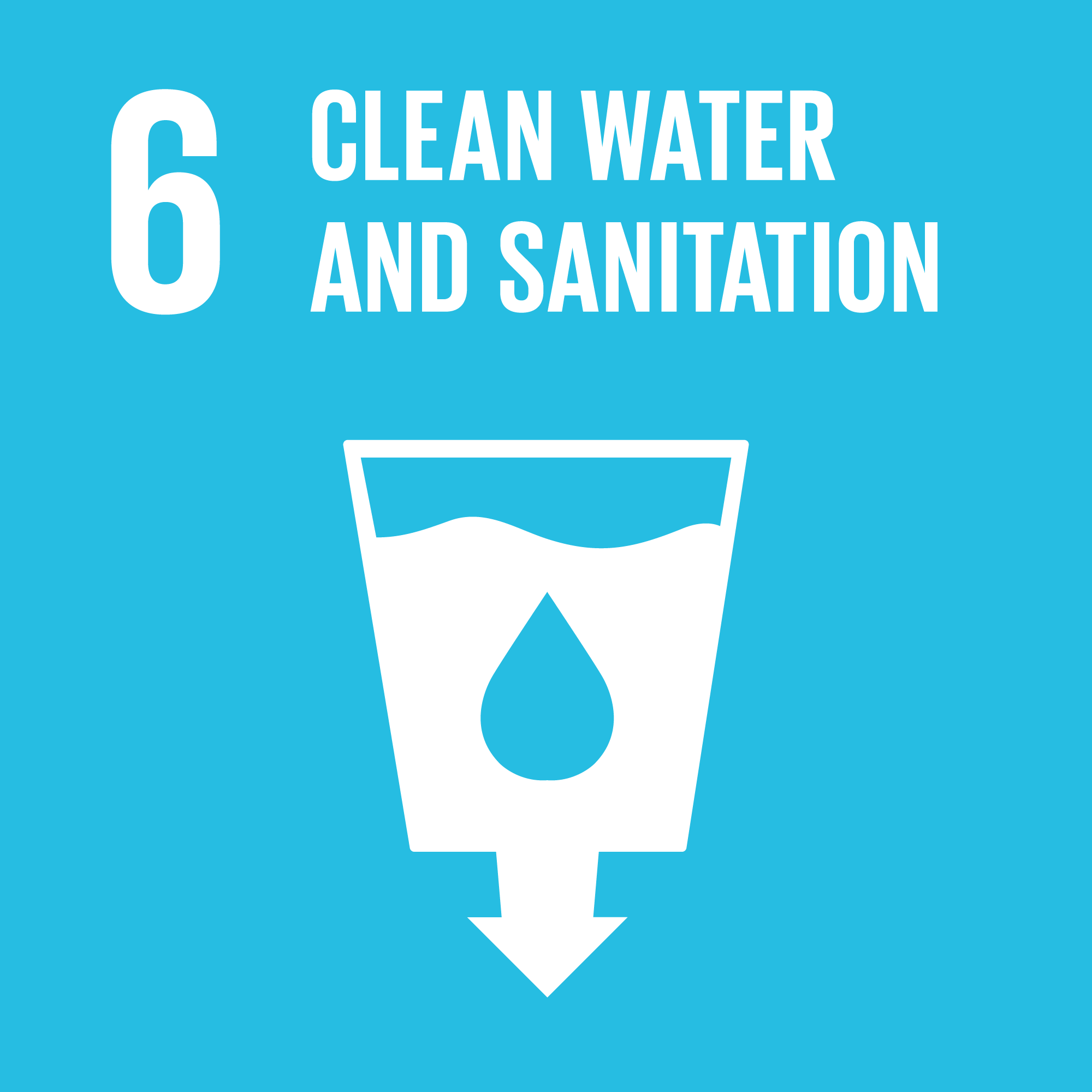 The Global Goals 6 - Clean water and sanitation